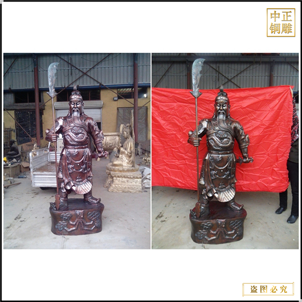 制作純銅關公雕塑