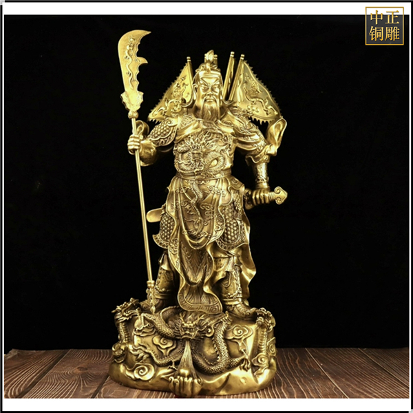 貼金九龍關公銅雕塑.jpg 貼金九龍關公銅雕塑.jpg